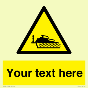 Custom warning grounding cruiser on lock cill